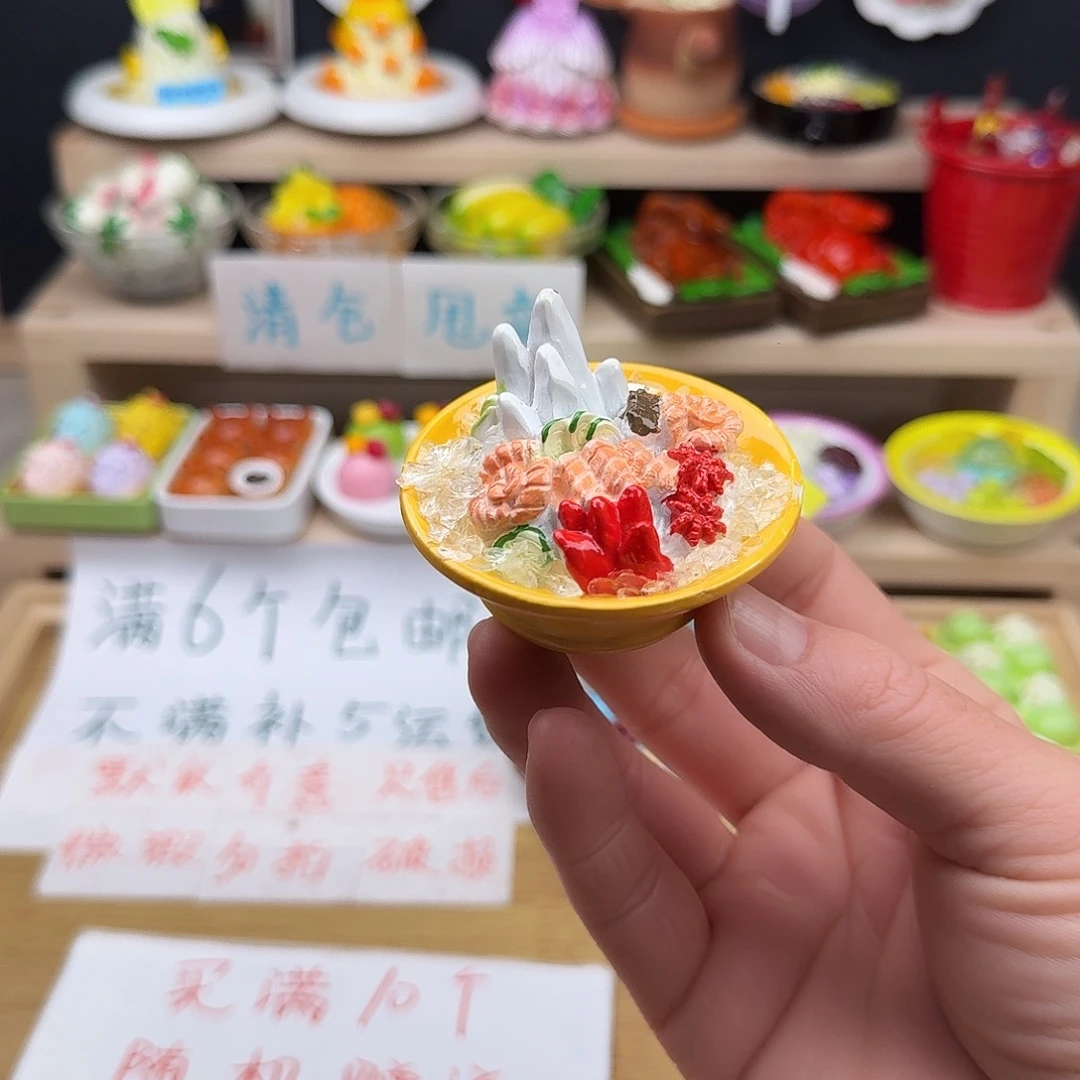 树脂食玩冰箱贴凭开箱视频售后
