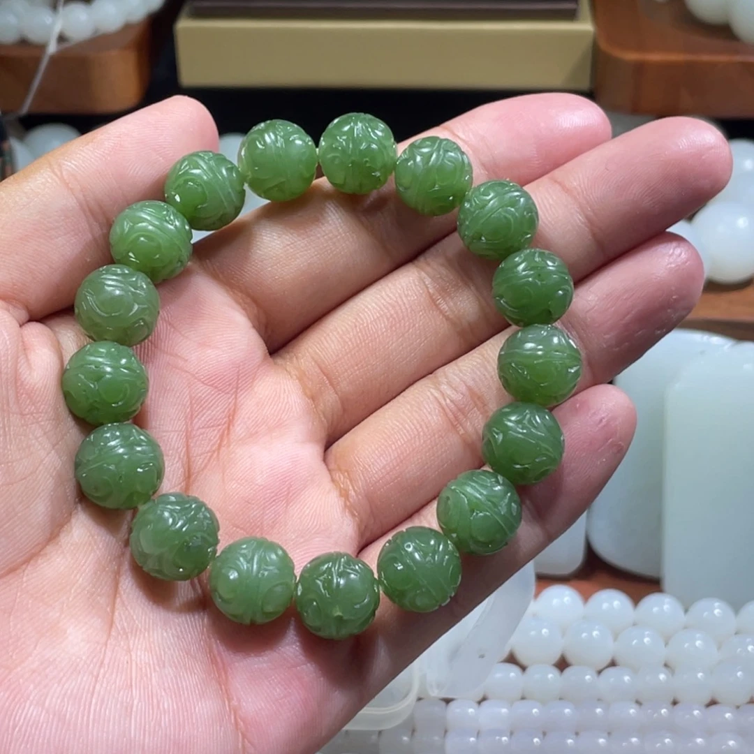 和田玉未镶嵌手链