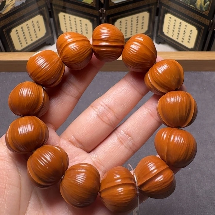 手串/手链橄榄核老油核短圆鲨鱼背