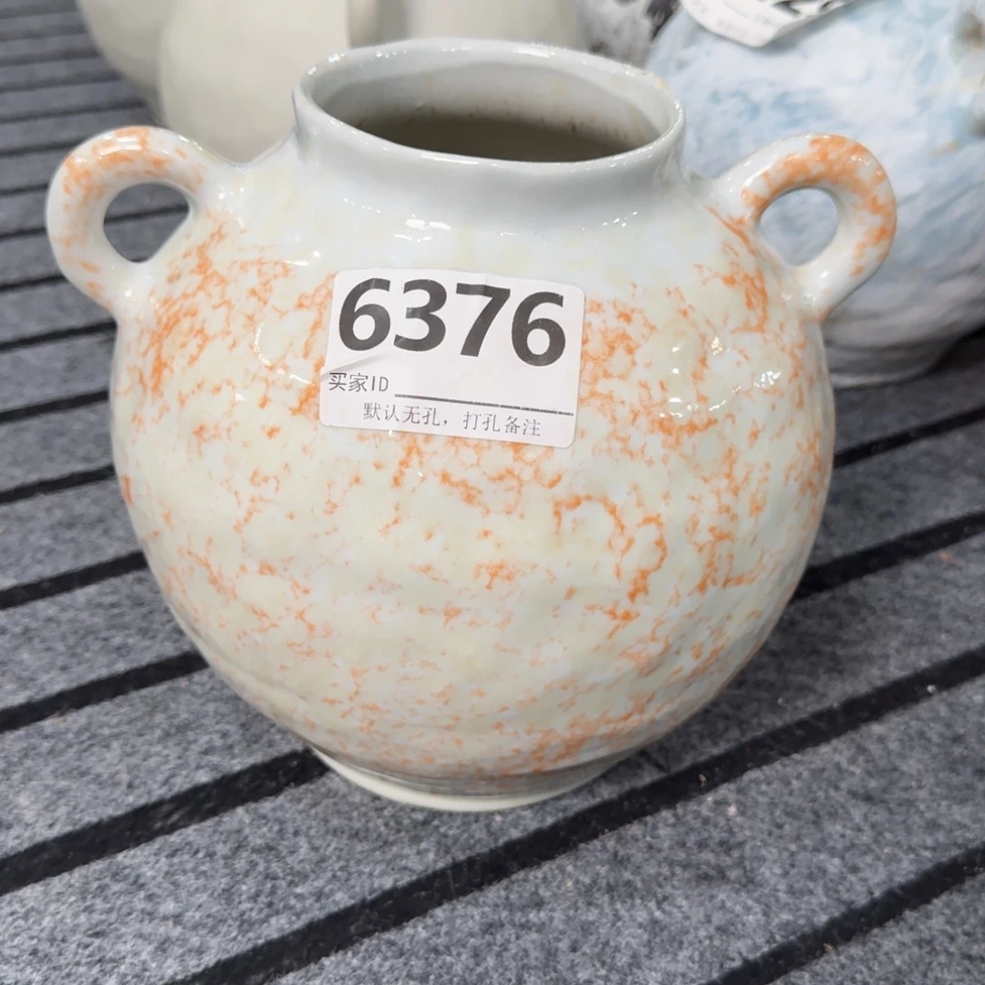 *****摆件景德镇高温花瓶编码6376高21口9默认无孔