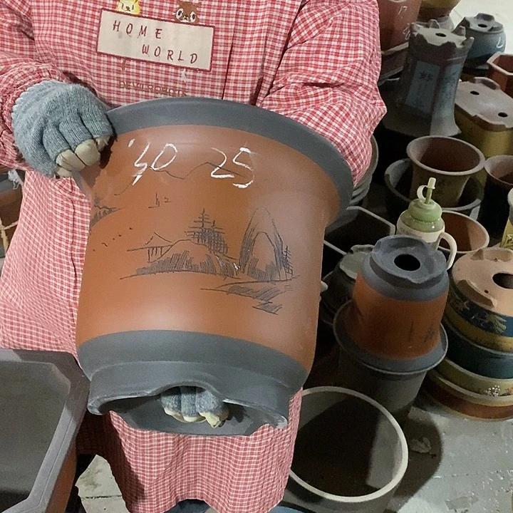 紫砂花盆紫砂花盆