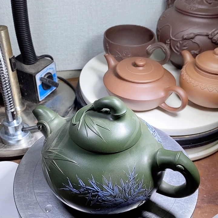 紫砂茶壶难**途黄龙山原矿