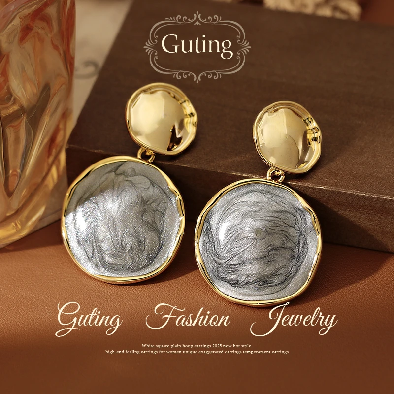 铜合金耳饰 21424耳钉2025新款爆款洋气小众设计感耳钉耳饰女