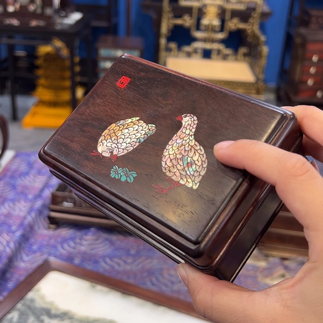 【闪购商品】红酸枝木类成套家具盒子