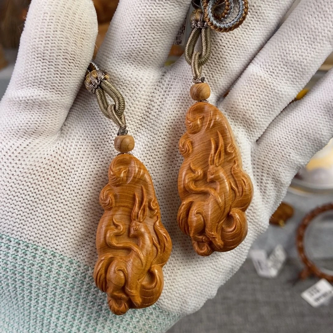 手串/手链柏木（崖柏）北太行高崖骨料九尾狐吊坠 甜奶香