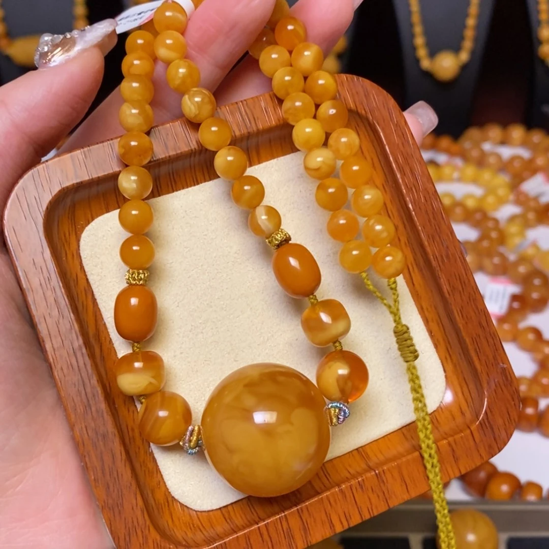 【闪购商品】蜜蜡颈饰未镶嵌项链