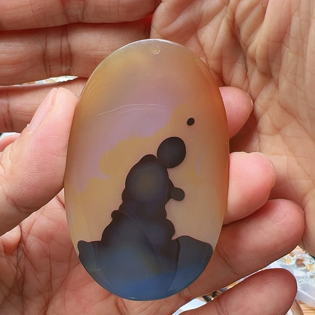 未镶嵌玛瑙/玉髓珠宝半成品