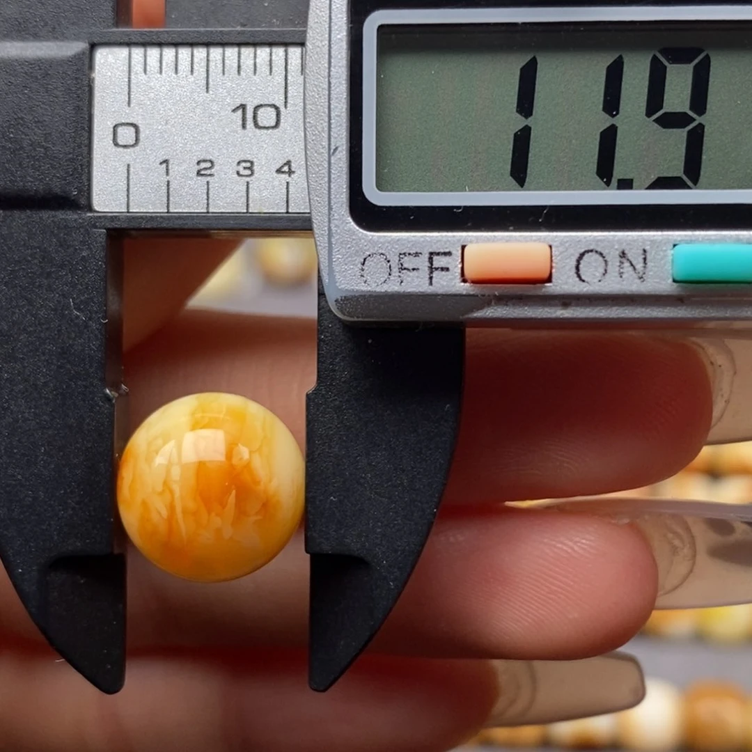 未镶嵌琥珀戒指圆珠