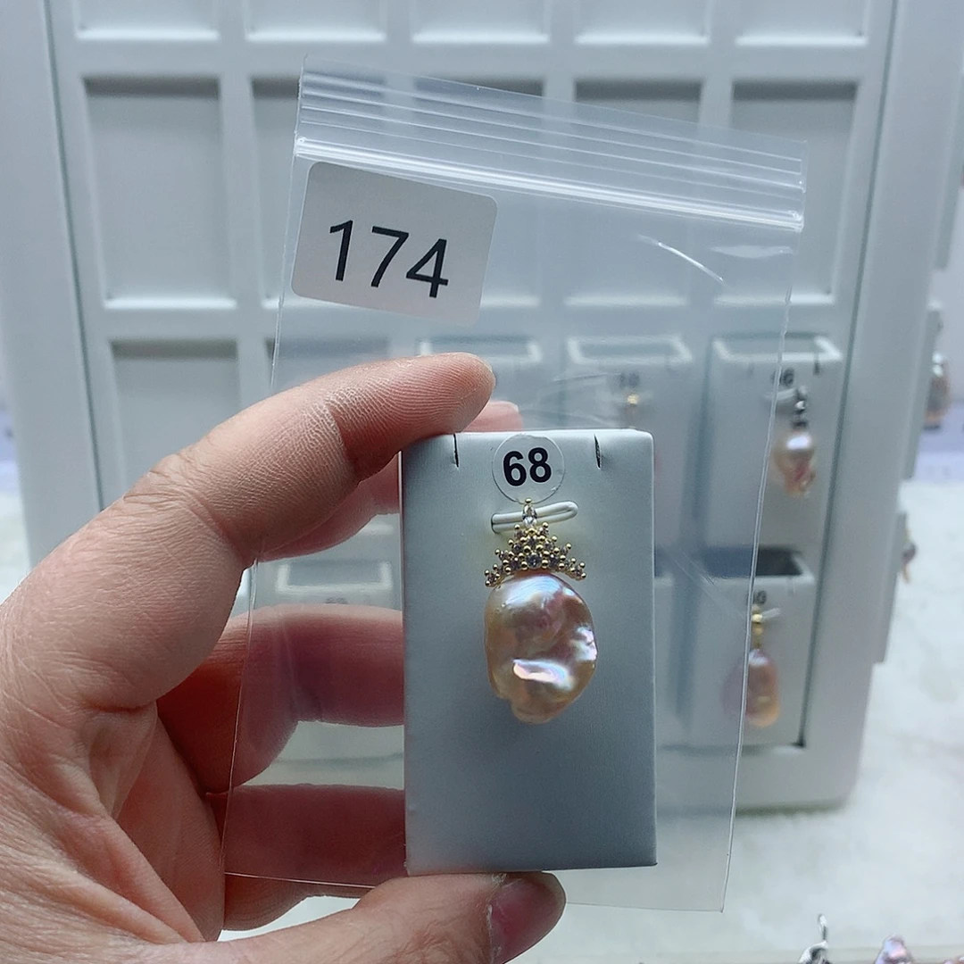 吊坠(不含链)淡水珍珠合金