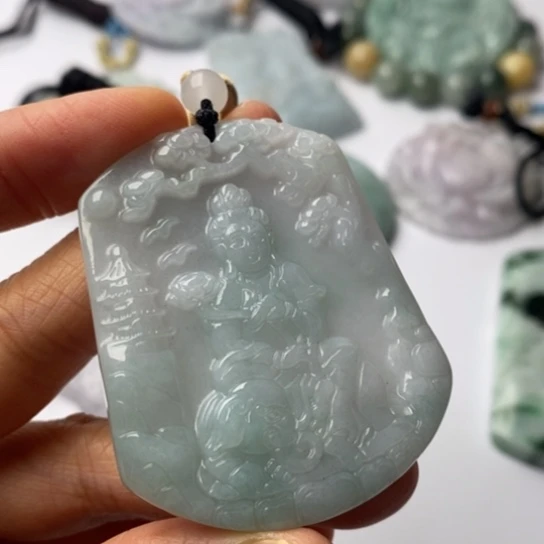 翡翠未镶嵌挂件翡翠