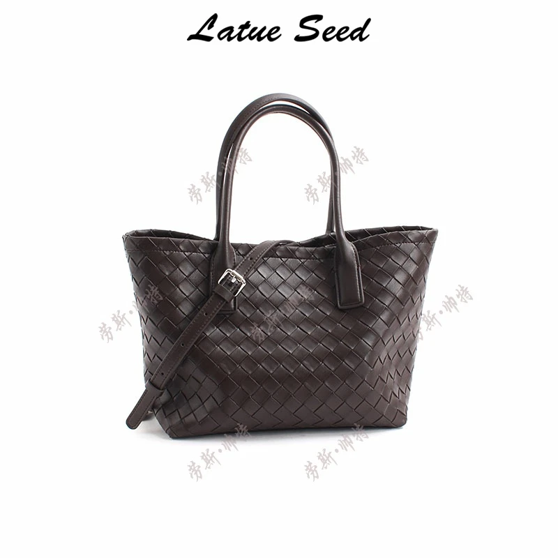 【A304 · 编织托特】咖啡新品简约百搭时尚单肩ins休闲女包20939