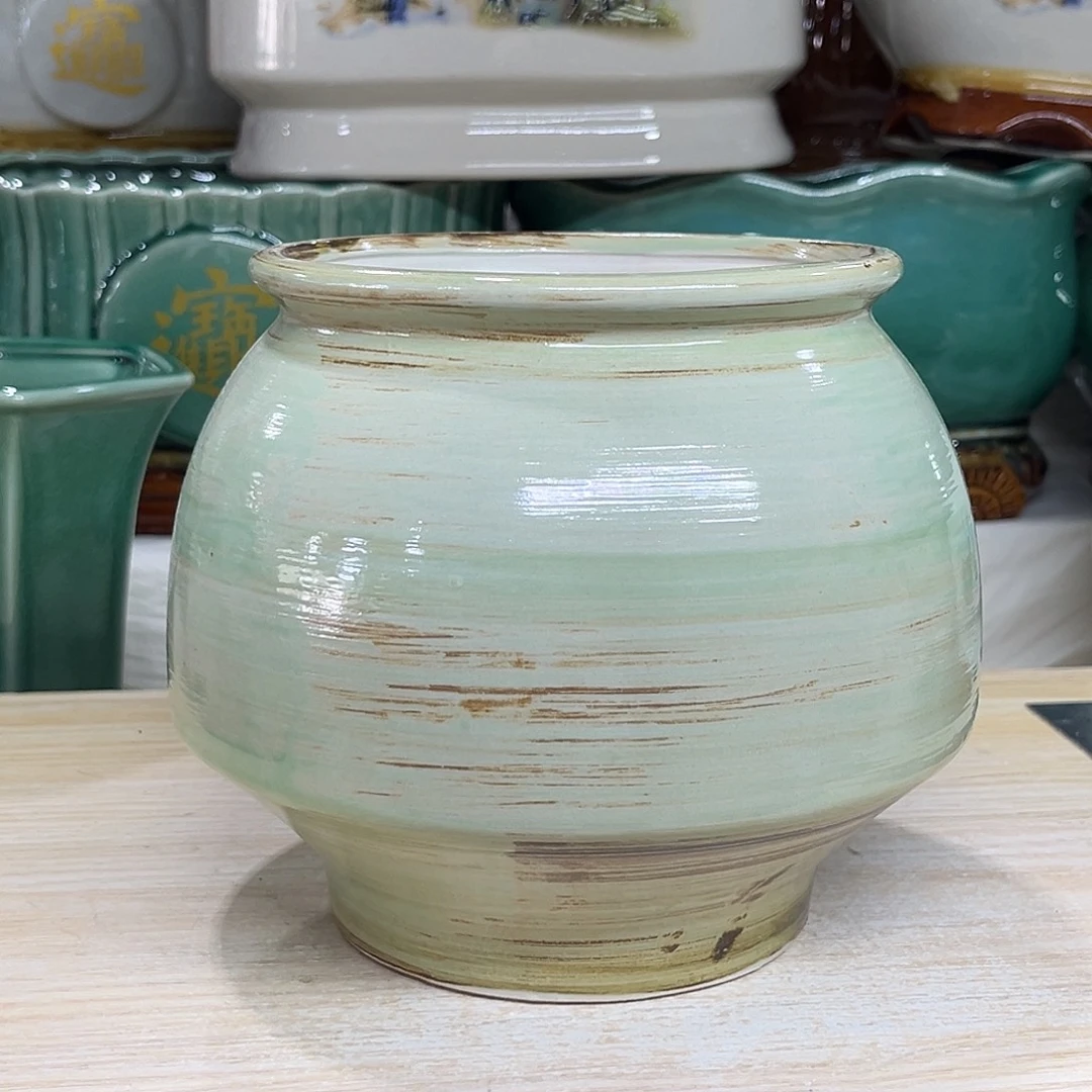 陶瓷绿植多肉微瑕花盆口径13*15