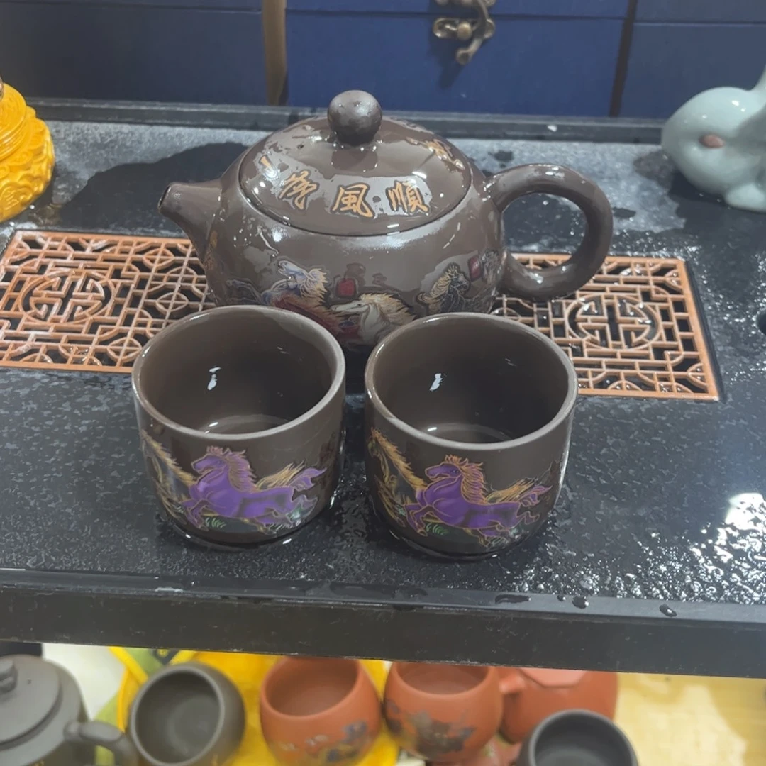 紫砂茶杯紫砂壶一壶2杯