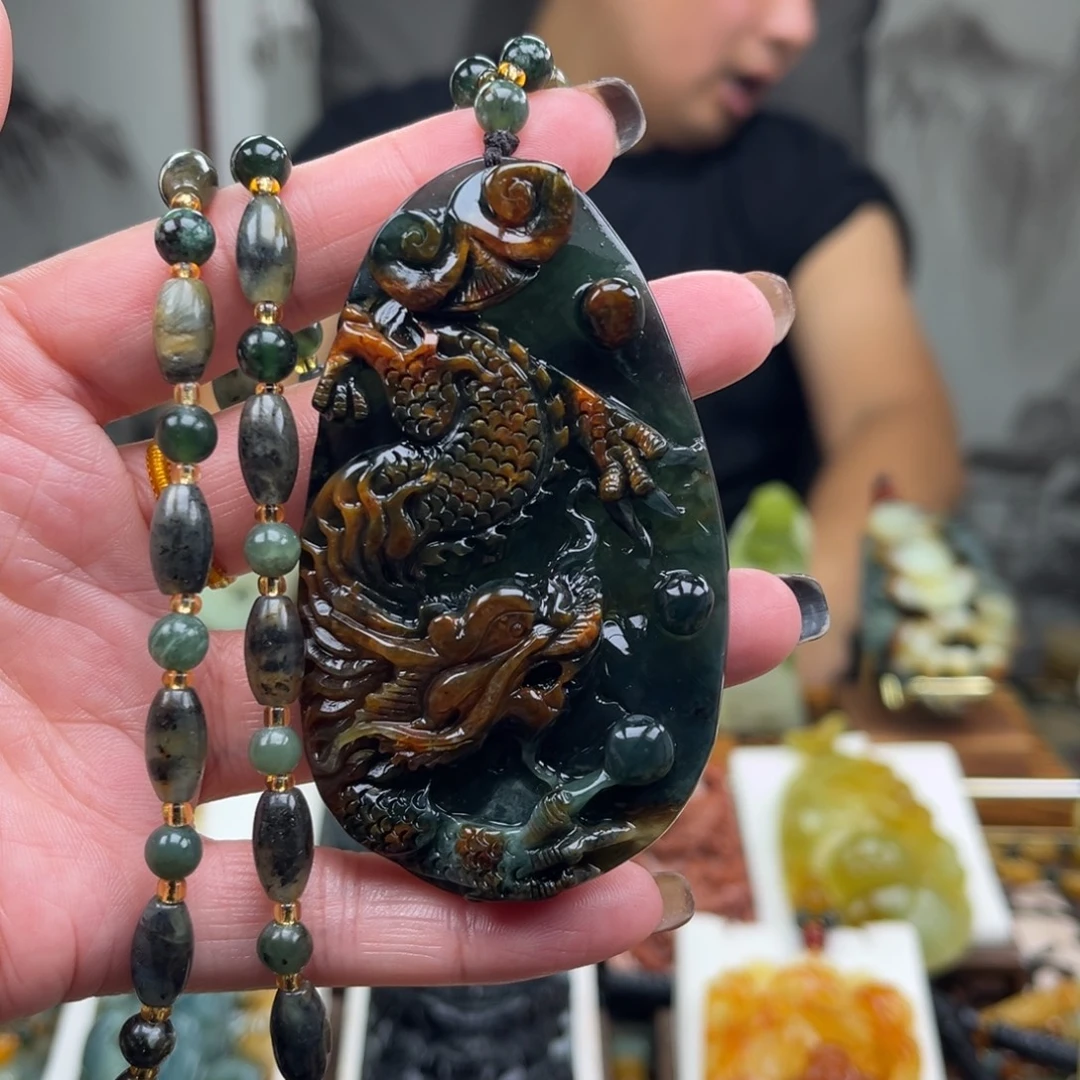 岫玉未镶嵌挂件挂件