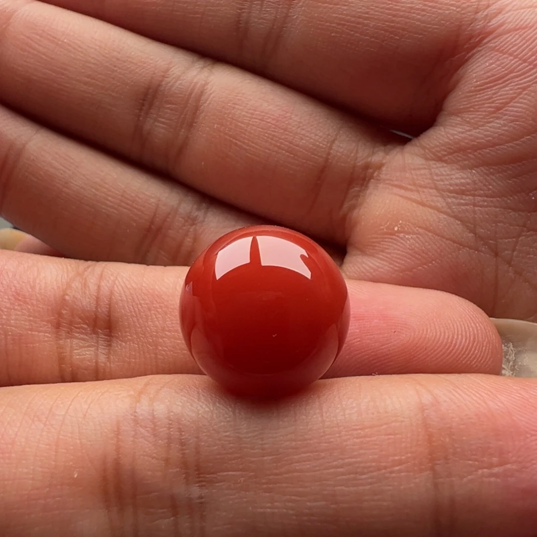 南红玛瑙未镶嵌圆珠15.8