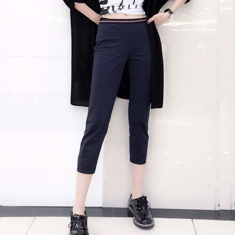 【商场同款】面膜裤休闲瑜伽弹力松紧腰夏季修身显瘦打底裤1100026