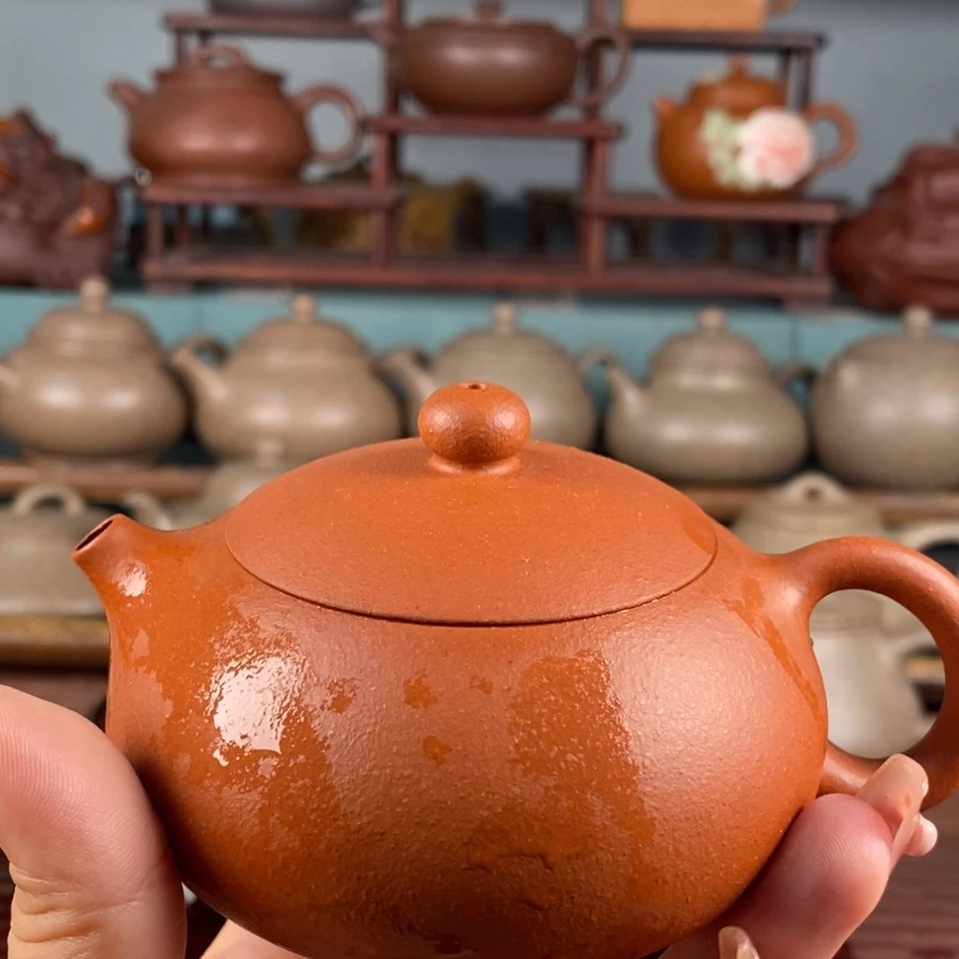 茶壶紫砂扁西施 红降坡 160