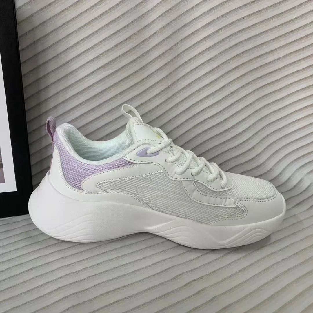 D700(偏小一码）男女鞋 低帮系带皮网拼接舒适轻便休闲运动鞋1仓