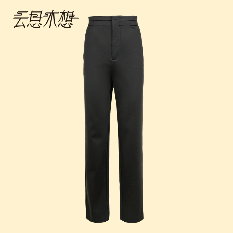 Ysimo-X云思木想 凉夜丝语 腰头裤钩拉链九分裤休闲裤13228