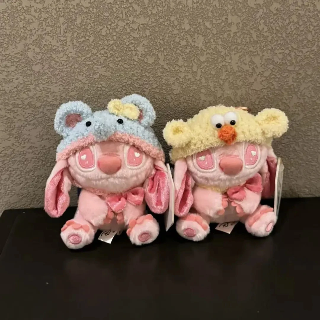 迪士尼正版粉色史迪奇可爱卡通包挂玩偶毛绒公仔毛绒公仔钥匙扣