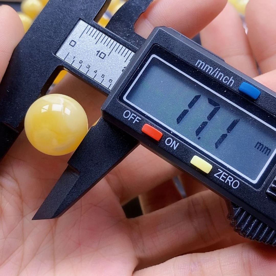 未镶嵌琥珀裸石琥珀蜜蜡17.1mm单珠