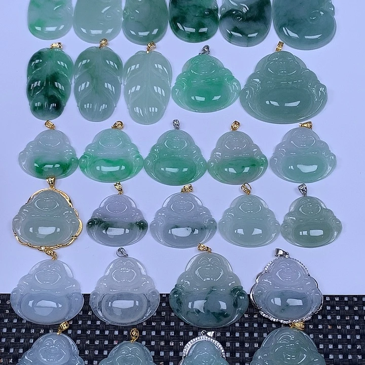 翡翠未镶嵌颈饰天然