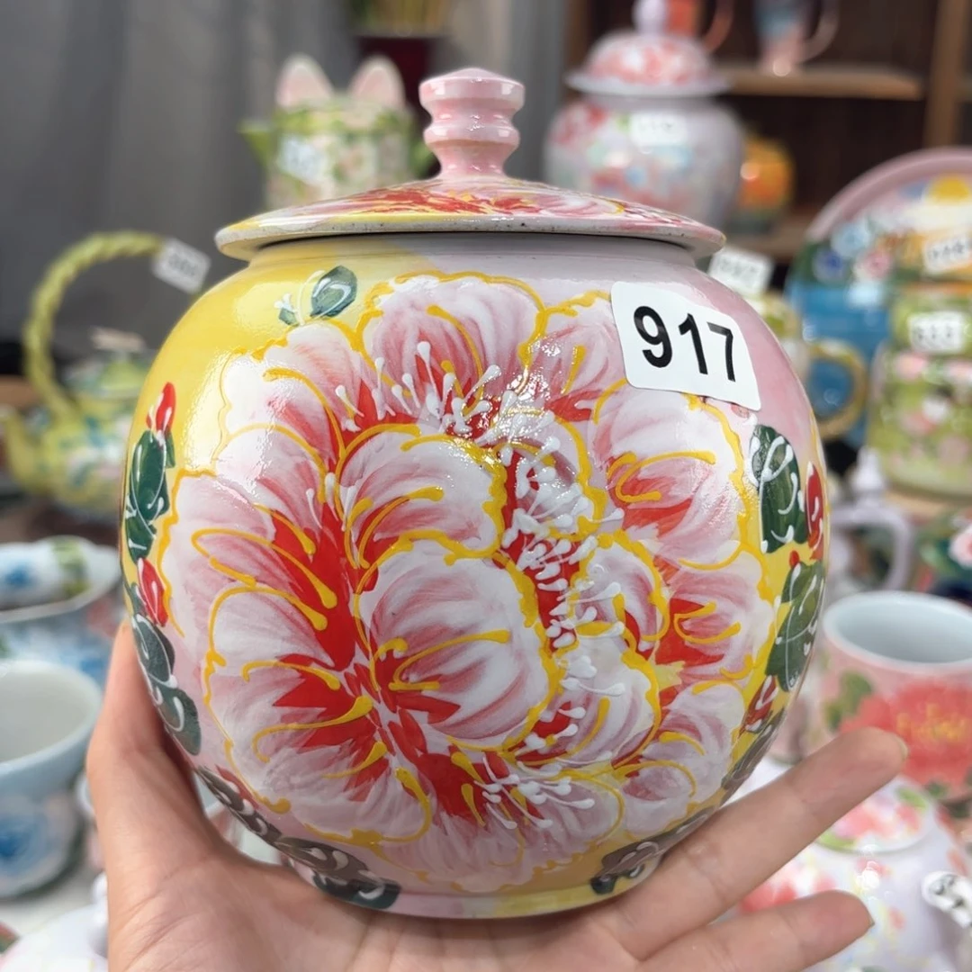 景德镇手绘高温釉下彩陶瓷茶具