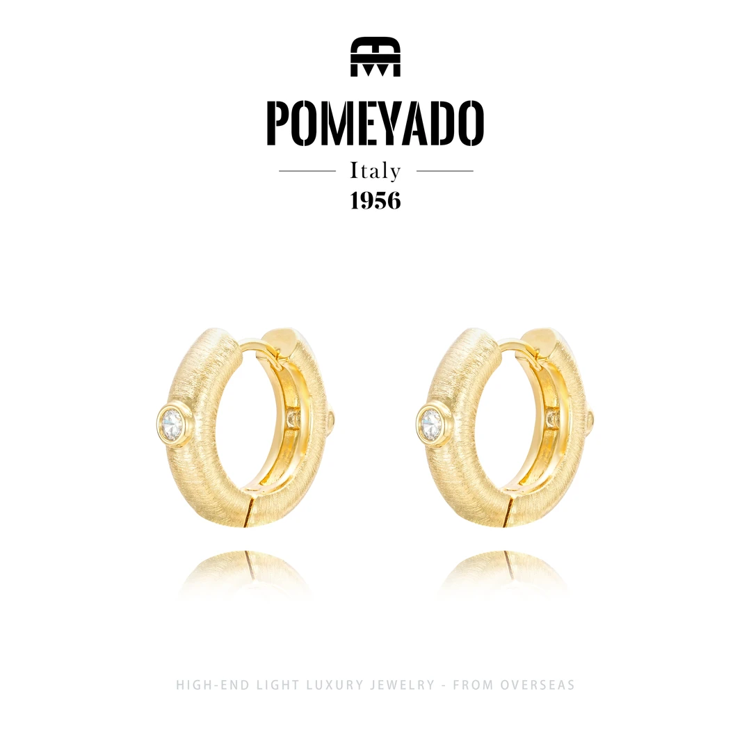 【暮光】Pomeyado时尚百搭款气质金色耳扣F5032