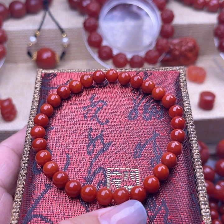 南红玛瑙未镶嵌颈饰卡6