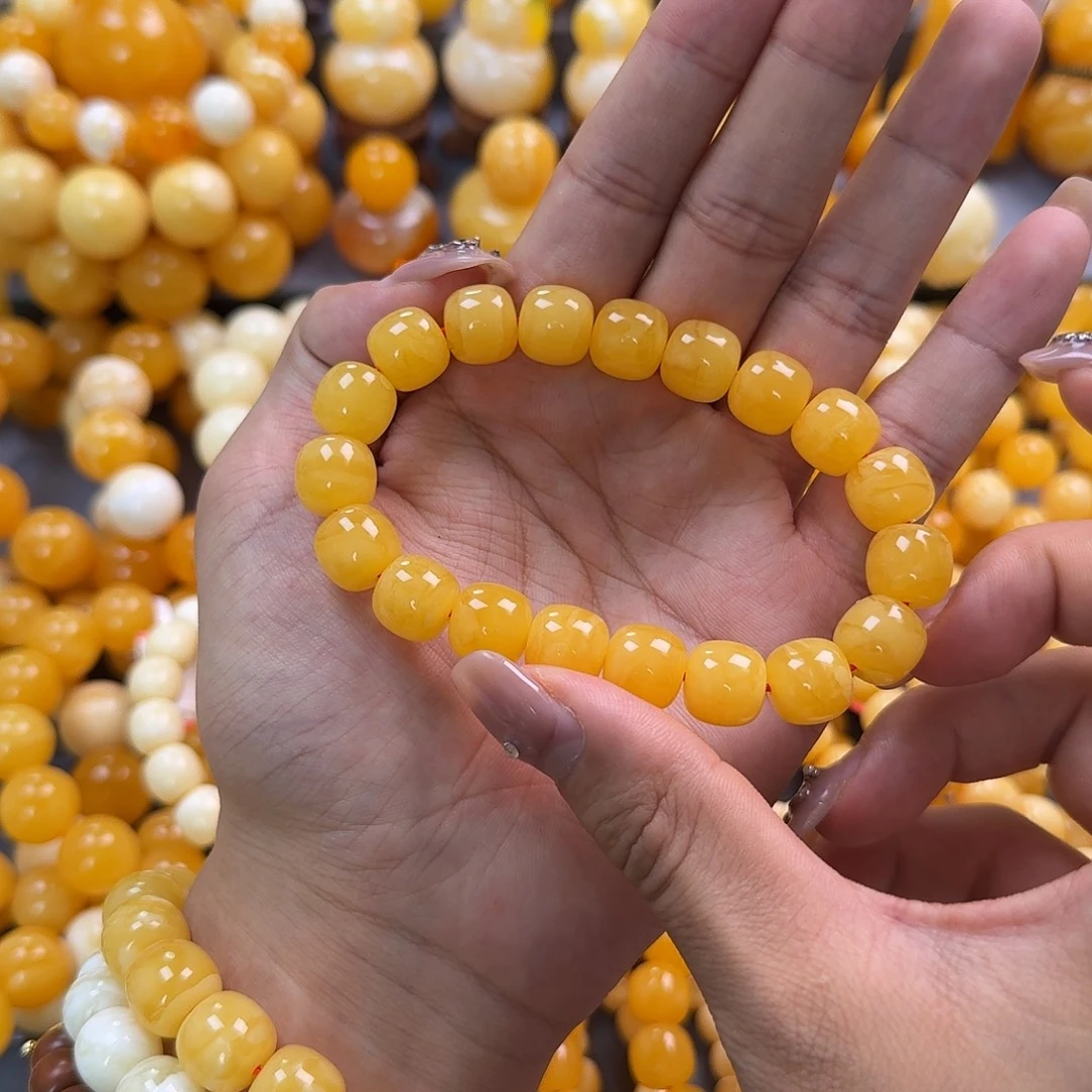 蜜蜡未镶嵌珠宝奇石同料12mm