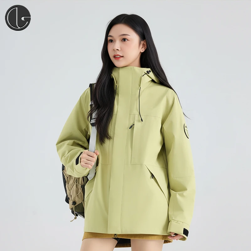 25新款冲锋衣女三合一秋冬情侣防风防水户外动登山服男外套潮