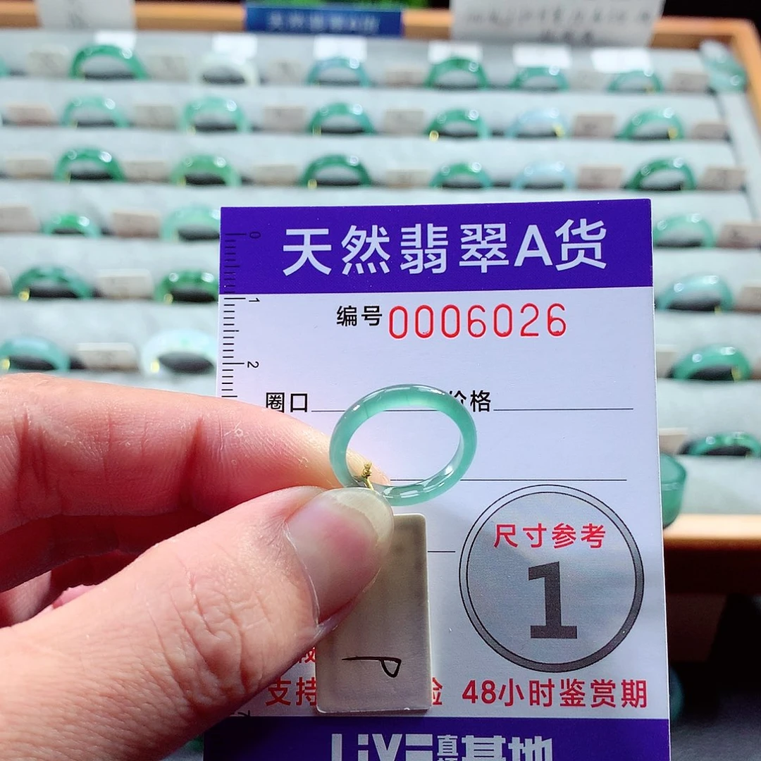 翡翠戒指未镶嵌9号