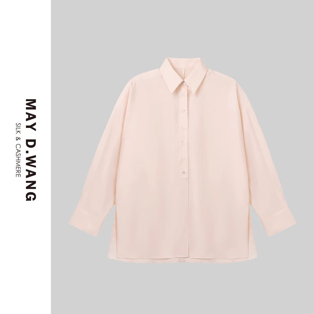 王之造2025夏季时装机能夏日遮阳彩色桑蚕丝衬衫上衣 F2F1069