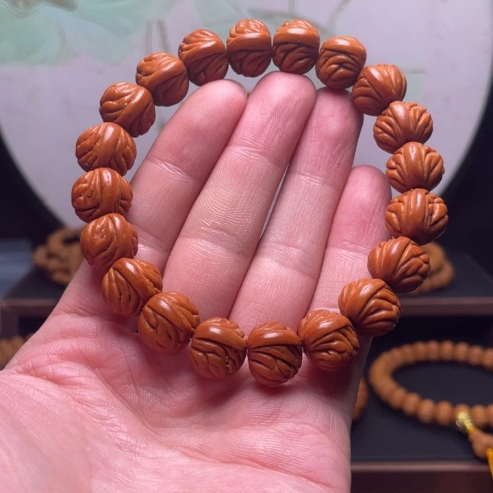 手串桃核14红魔爆肚