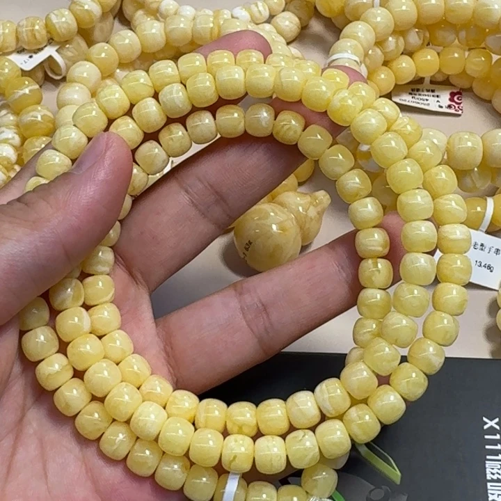 琥珀颈饰未镶嵌蜜蜡108