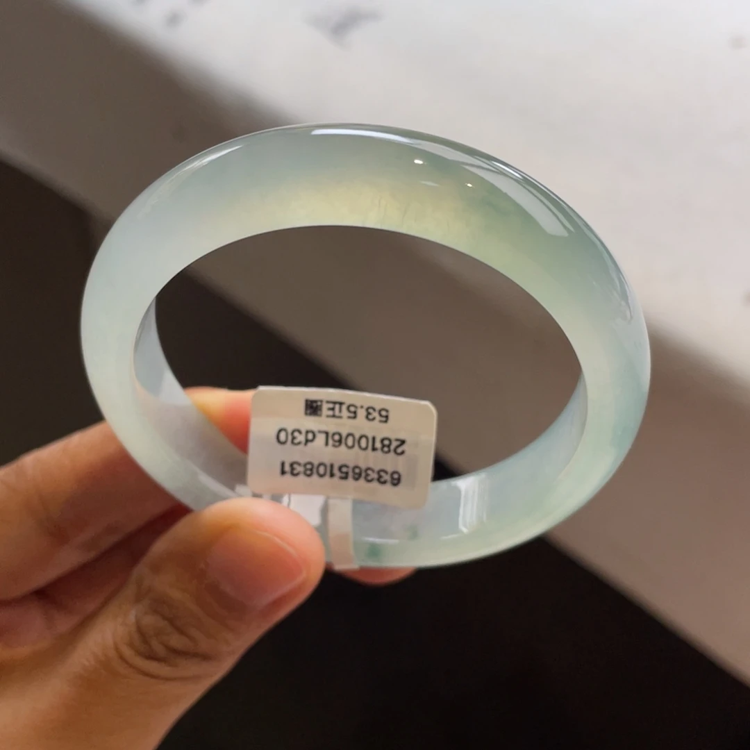 翡翠未镶嵌手镯起光冰晴底手镯【强推】