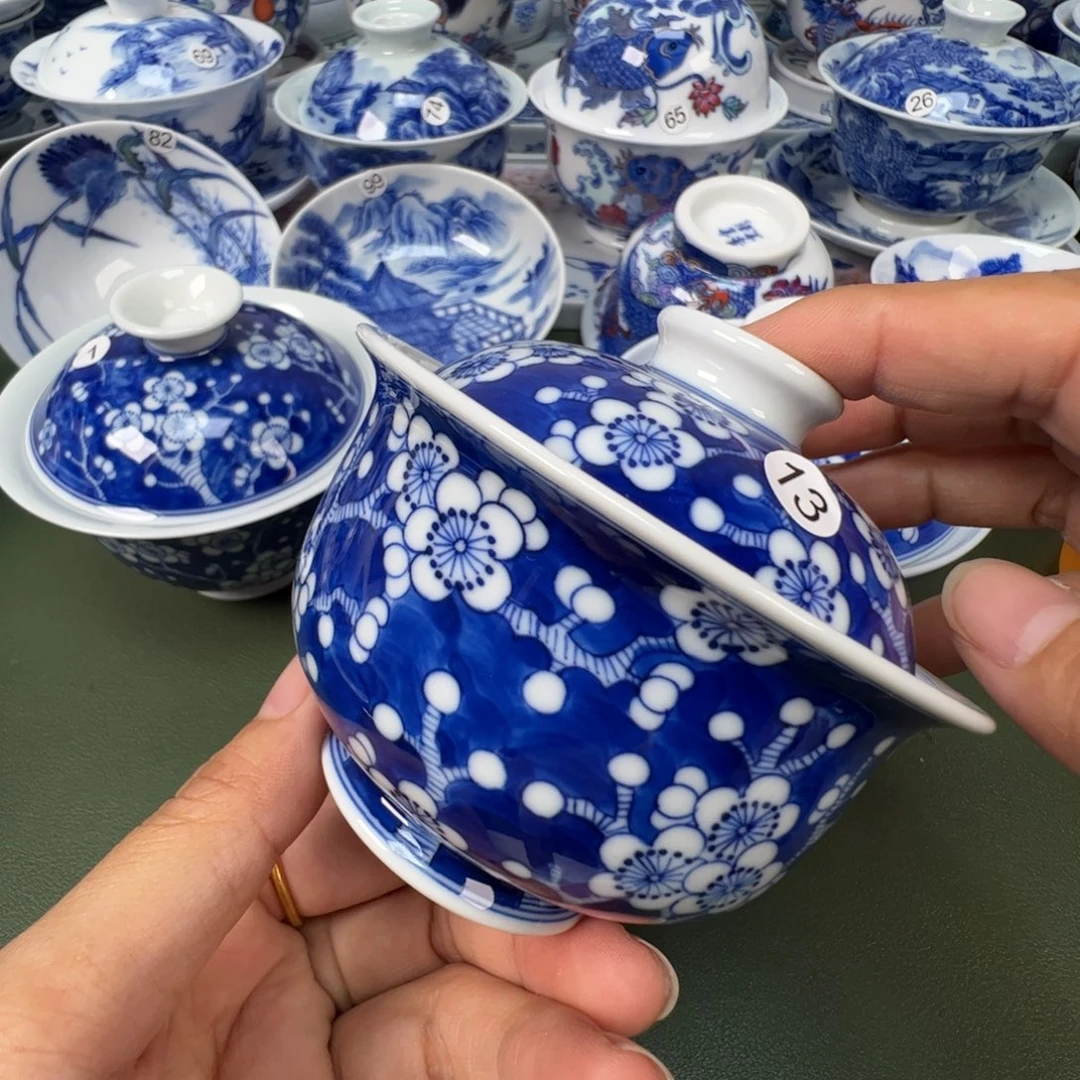 陶瓷景德镇纯手工纯手绘茶具木木13