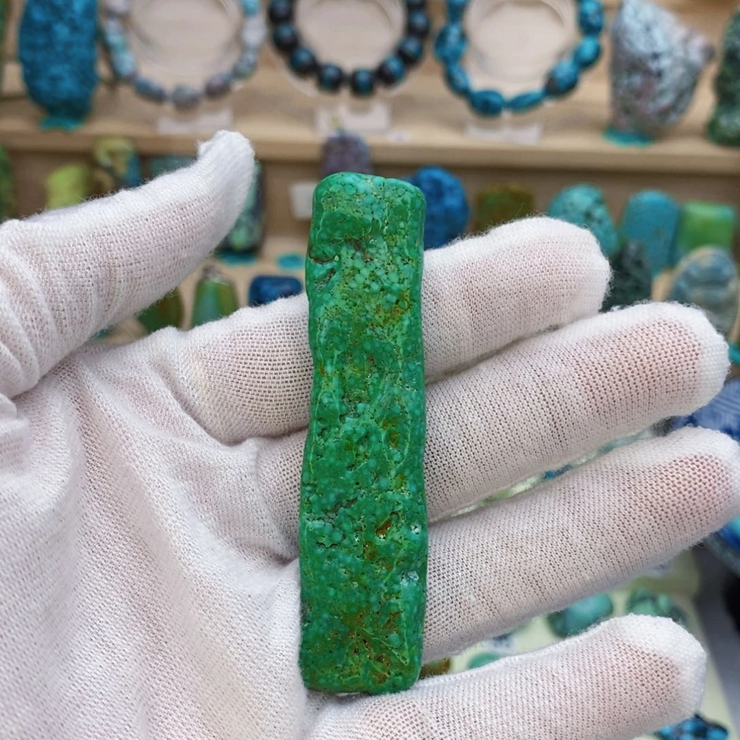 定制绿松石未镶嵌菜籽绿