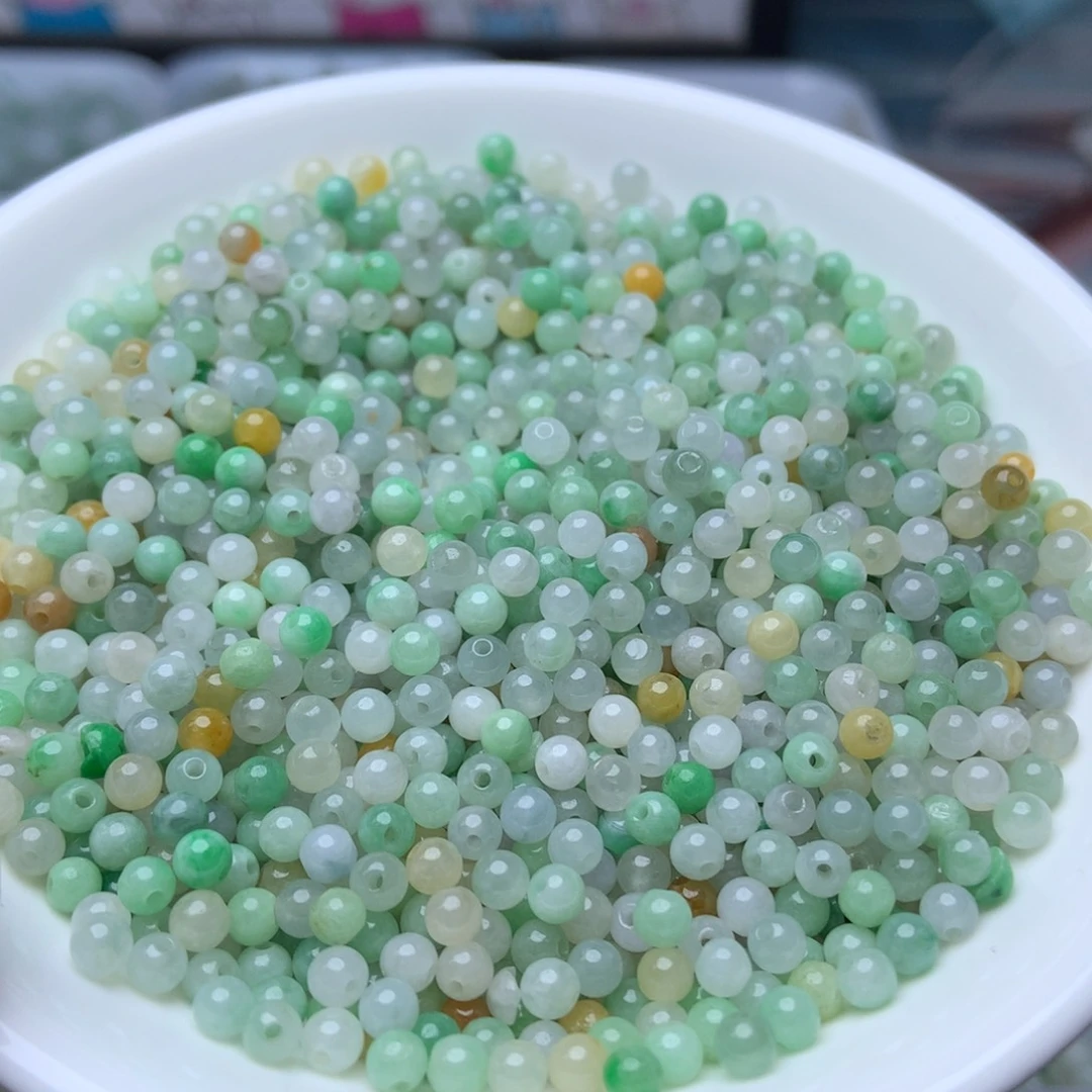 散珠翡翠卡3.5冰绿白100个