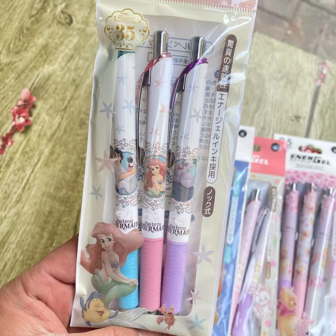 东迪派通袋装新款东迪公主小熊维尼噗噗玛丽猫中性笔精品文具