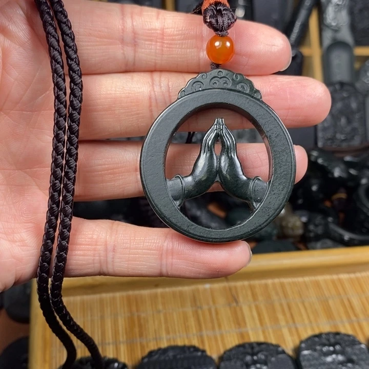 和田玉（青玉）未镶嵌颈饰