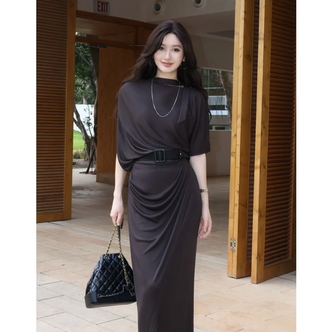 【JiaYi】邂逅 休闲慵懒感春季时尚显瘦连衣裙-SW0947