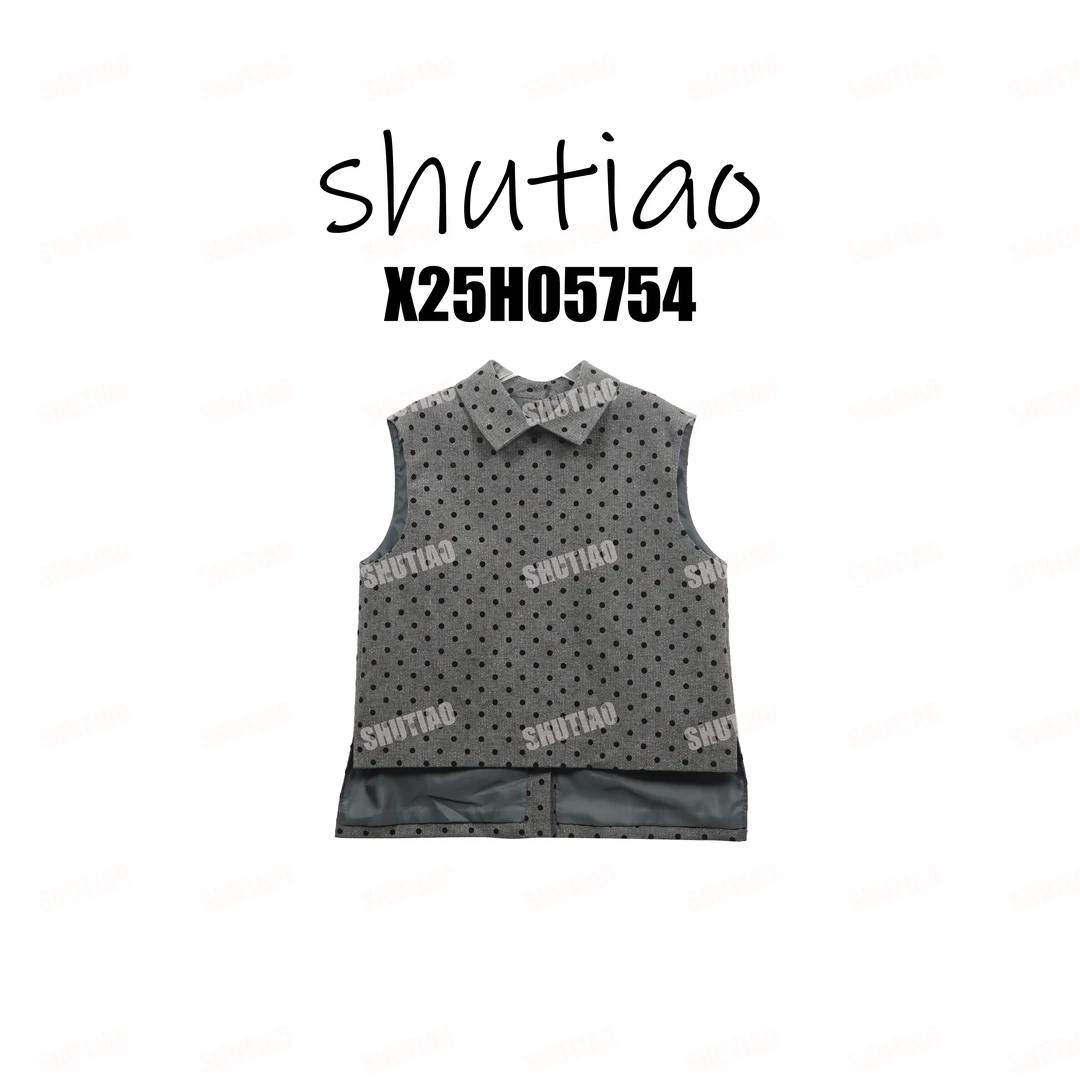 【SHUTIAO】2025秋冬：新款小众设计款背心X25H05754