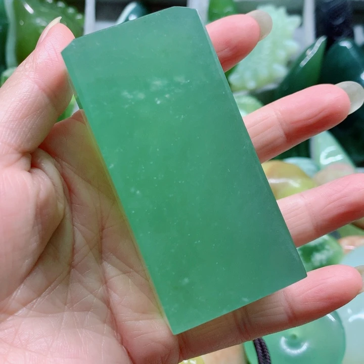 蛇纹石玉未镶嵌手把件