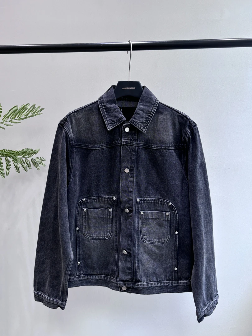 02280 小众设计款美式牛仔夹克