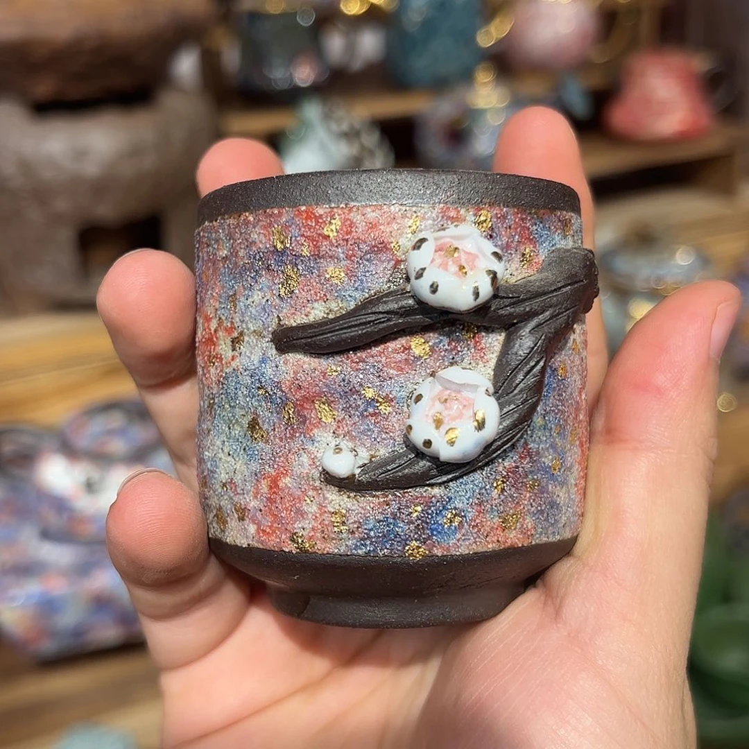 原矿粗陶裸烧工艺，越养越润出彩玉**子