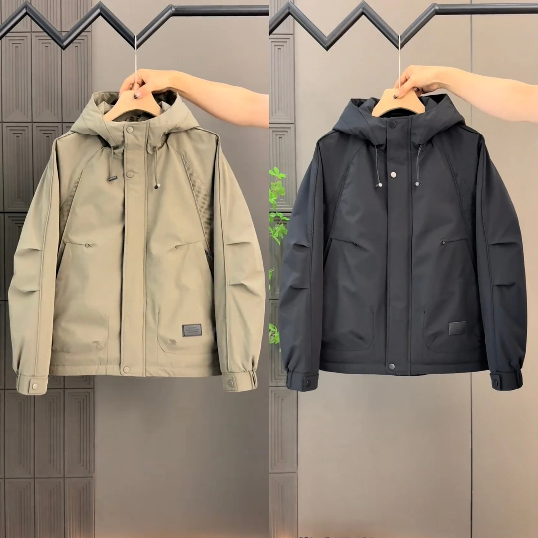 秋冬正品潮牌工装连帽棉服夹克外套男时尚百搭加厚保暖防风冲锋衣