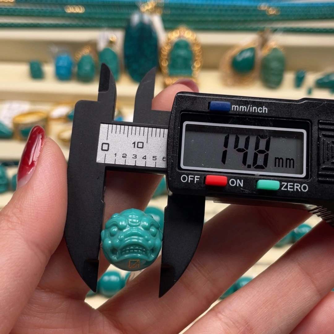 未镶嵌绿松石珠宝奇石兽珠