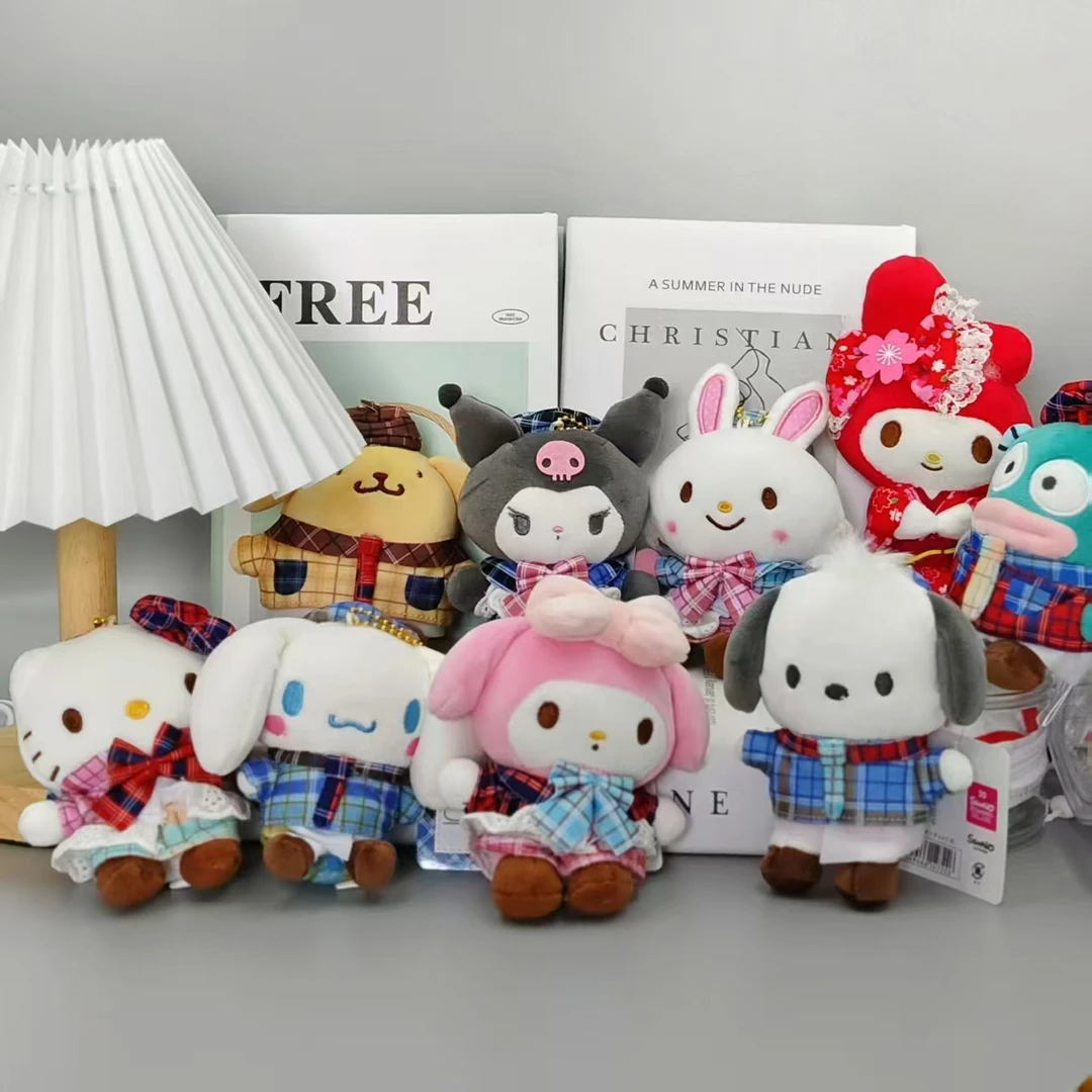 日系可爱风复古系列水手服三丽鸥丑鱼库洛米玉桂狗毛绒玩偶小挂件