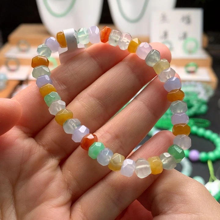 翡翠未镶嵌手链天然缅甸A货翡翠